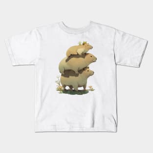 Capy stack Kids T-Shirt